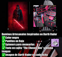 Cargar imagen en el visor de la galería, Darth Vader Inspired Black Dominoes