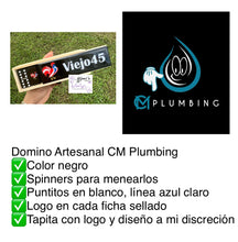Cargar imagen en el visor de la galería, CM Plumbing Inspired Black Dominoes