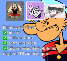 Cargar imagen en el visor de la galería, Popeye’s Inspired Gray Dominoes