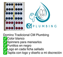 Cargar imagen en el visor de la galería, CM Plumbing Inspired Tradicional White Dominoes
