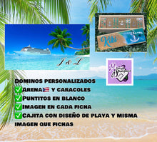 Cargar imagen en el visor de la galería, Cruise Ship Inspired, PR Sand Dominoes