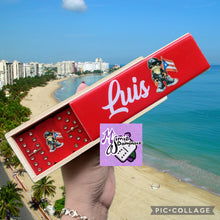 Load image into Gallery viewer, Coquí PR Inspired Red Dominoes