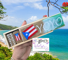 Cargar imagen en el visor de la galería, Puerto Rico & Flag 3 Color Decal Dominoes