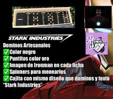 Cargar imagen en el visor de la galería, Iron Man Inspired Black Dominoes