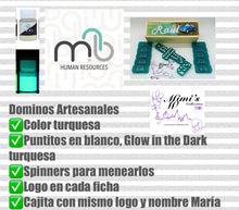 Cargar imagen en el visor de la galería, Human Resources Inspired Turquoise Dominoes