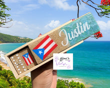 Cargar imagen en el visor de la galería, Puerto Rico & Flag 3 Color Decal Dominoes