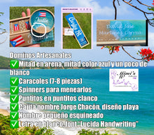 Cargar imagen en el visor de la galería, Blue and Sand Dominoes