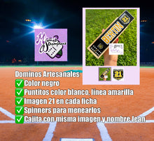 Cargar imagen en el visor de la galería, 21 Roberto Clemente Inspired Dominoes
