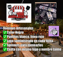 Cargar imagen en el visor de la galería, Pa’Complacerte Inspired Black Dominoes