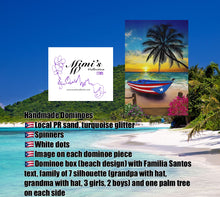 Cargar imagen en el visor de la galería, PR Sand and Turquoise Glitter Dominoes