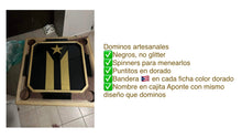 Cargar imagen en el visor de la galería, PR Black & Gold Dominoes