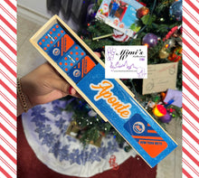 Load image into Gallery viewer, Blue and Orange Mets Inspired Dominoes