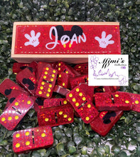 Load image into Gallery viewer, Mickey Inspired Red Dominoes