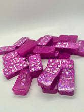 Cargar imagen en el visor de la galería, Pink Glitter Dominoes