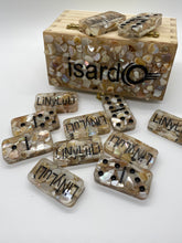 Load image into Gallery viewer, Crushed Abalone Shell Dominoes