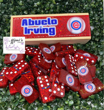 Load image into Gallery viewer, Chicago Cubs Inspired Red Dominoes