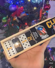 Cargar imagen en el visor de la galería, Roberto Clemente Inspired Black & White Dominoes