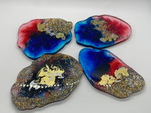Load image into Gallery viewer, Red and Blue Coasters