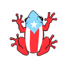 Load image into Gallery viewer, Coquí & PR Flag Dominoes (Light Blue)