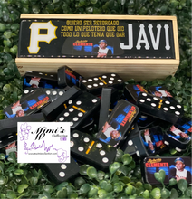 Cargar imagen en el visor de la galería, Roberto Clemente 1 Inspired Black Dominoes