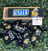 Load image into Gallery viewer, Minions Inspired Black Dominoes