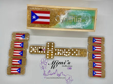 Cargar imagen en el visor de la galería, Puerto Rico & Flag 3 Color Decal Dominoes