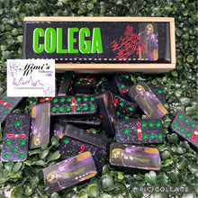 Load image into Gallery viewer, Joker Inspired Black Dominoes