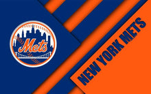 Load image into Gallery viewer, Blue and Orange Mets Inspired Dominoes