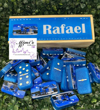 Cargar imagen en el visor de la galería, Truck Inspired Blue Dominoes