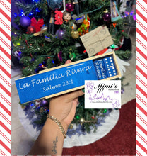 Cargar imagen en el visor de la galería, Blue Personalized Dominoes