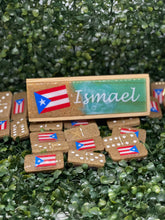 Cargar imagen en el visor de la galería, Puerto Rico & Flag 3 Color Decal Dominoes