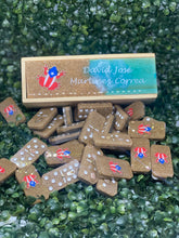 Cargar imagen en el visor de la galería, Coquí & PR Flag Dominoes (Dark Blue)