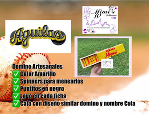 Aguilas Inspired Yellow Dominoes