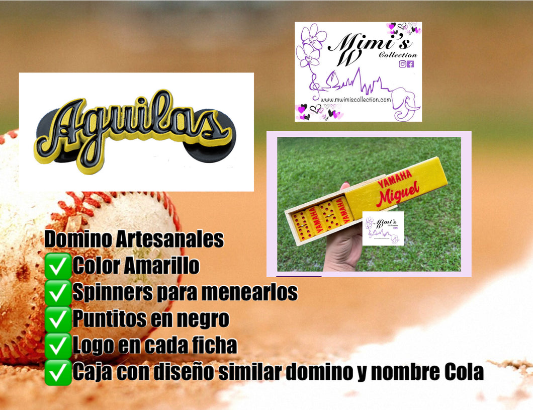 Aguilas Inspired Yellow Dominoes