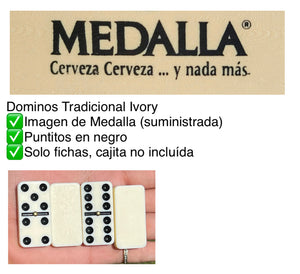 Domino Ivory Tradicional Personalizado (sin cajita)