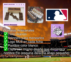 MLB Inspired Brown Dominoes