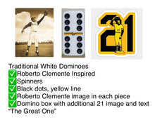 Load image into Gallery viewer, The Great One Clemente Inspired Traditional Dominoes
