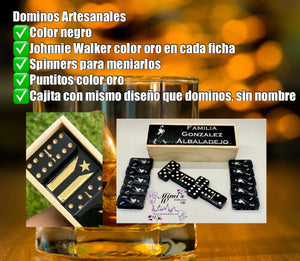 Johnnie Walker Inspired Dominoes (Black & Gold)