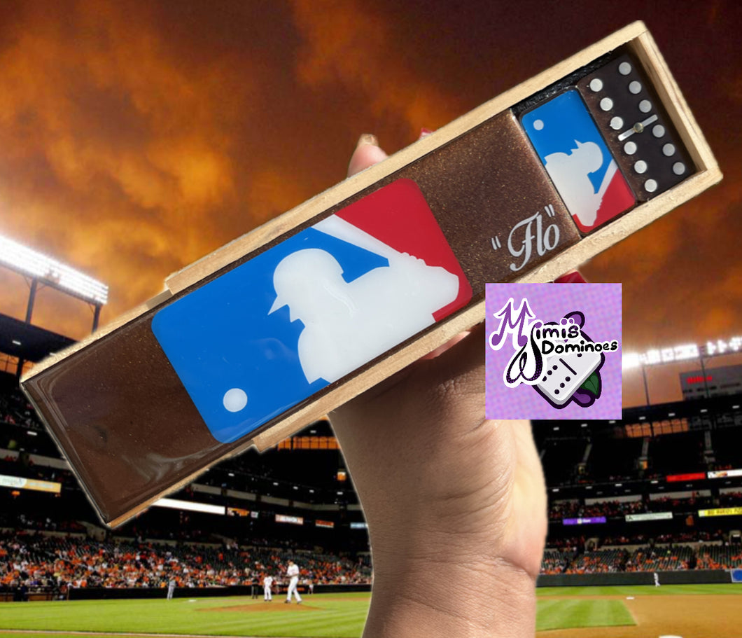 MLB Inspired Brown Dominoes