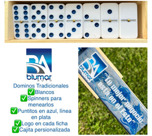 Domino Blanco Tradicional Personalizado Blumar Auto