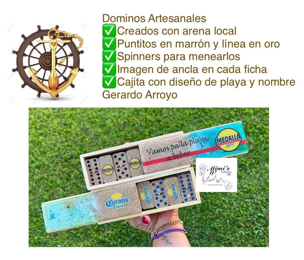 Dominos Artesanales Inspirados en Ancla & Playa PR