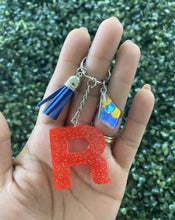 Load image into Gallery viewer, Glitter Letters Keychain
