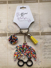 Load image into Gallery viewer, Be Sweet Harry Potter keychain with pisces zodiac constellation. Hand painted.
