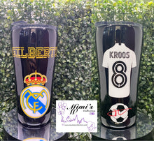 Load image into Gallery viewer, Real Madrid Inspired Insulated Tumblers 20oz
