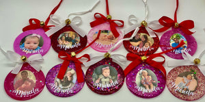 Individual Christmas Resin Ornaments with Picture