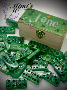 Slytherin Inspired Dominoes