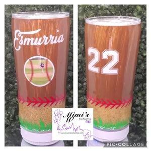 Baseball Inspired Bluetooth Tumbler