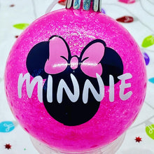 Cargar imagen en el visor de la galería, 3” Mickey &amp; Minnie Inspired Christmas Ornaments
