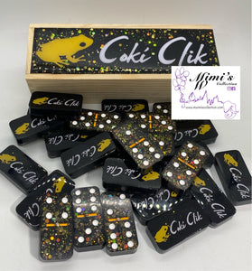 Cokí Clik Inspired Black Dominoes