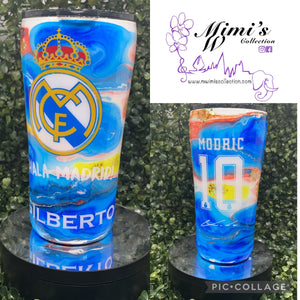 Real Madrid Inspired Insulated Tumblers 20oz